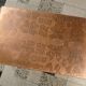 Copper side table with abstract relief from Opal Möbel, West-Germany 1960s