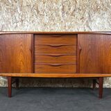 60s 70s teak sideboard Credenza Axel Christensen ACO Møbler Denmark 60s