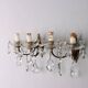 Pair of antique wall sconces in gilded bronze, Italy, 20th century