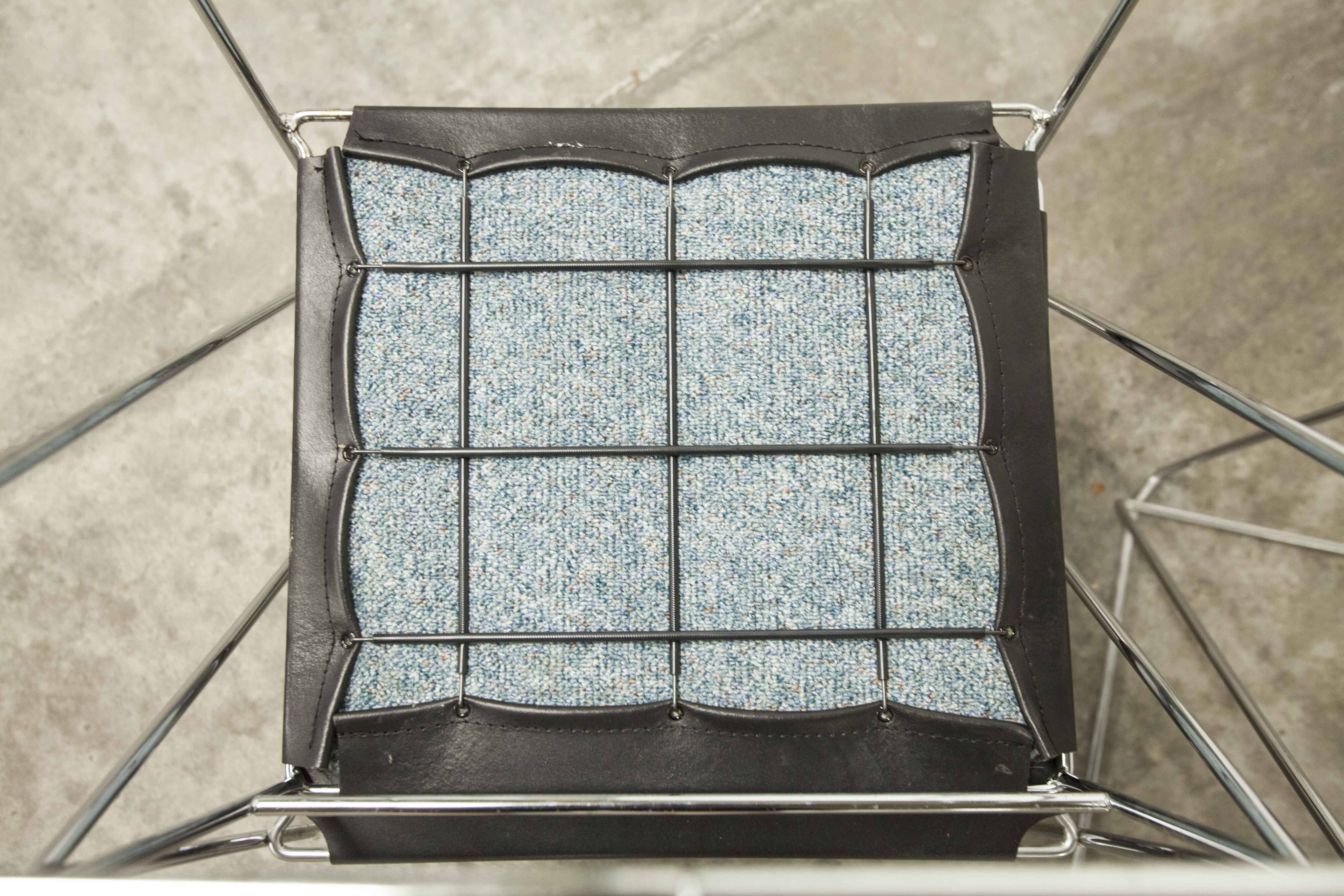 Set of 3 minimalist X line chairs by Niels Jorgen Haugesen for Hybodan