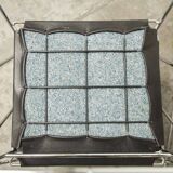 Set of 3 minimalist X line chairs by Niels Jorgen Haugesen for Hybodan