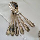 6 small silver-plated Boulenger spoons