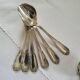 6 small silver-plated Boulenger spoons