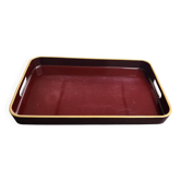 Burgundy bakelite tray