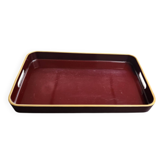 Burgundy Bakelite tray