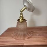 Gold and pink wall light