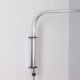Adjustable wall lamp vintage 70s chromed metal italian design