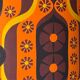 Sherazade H87 D35 d25 lampshade - conical in vintage fabric