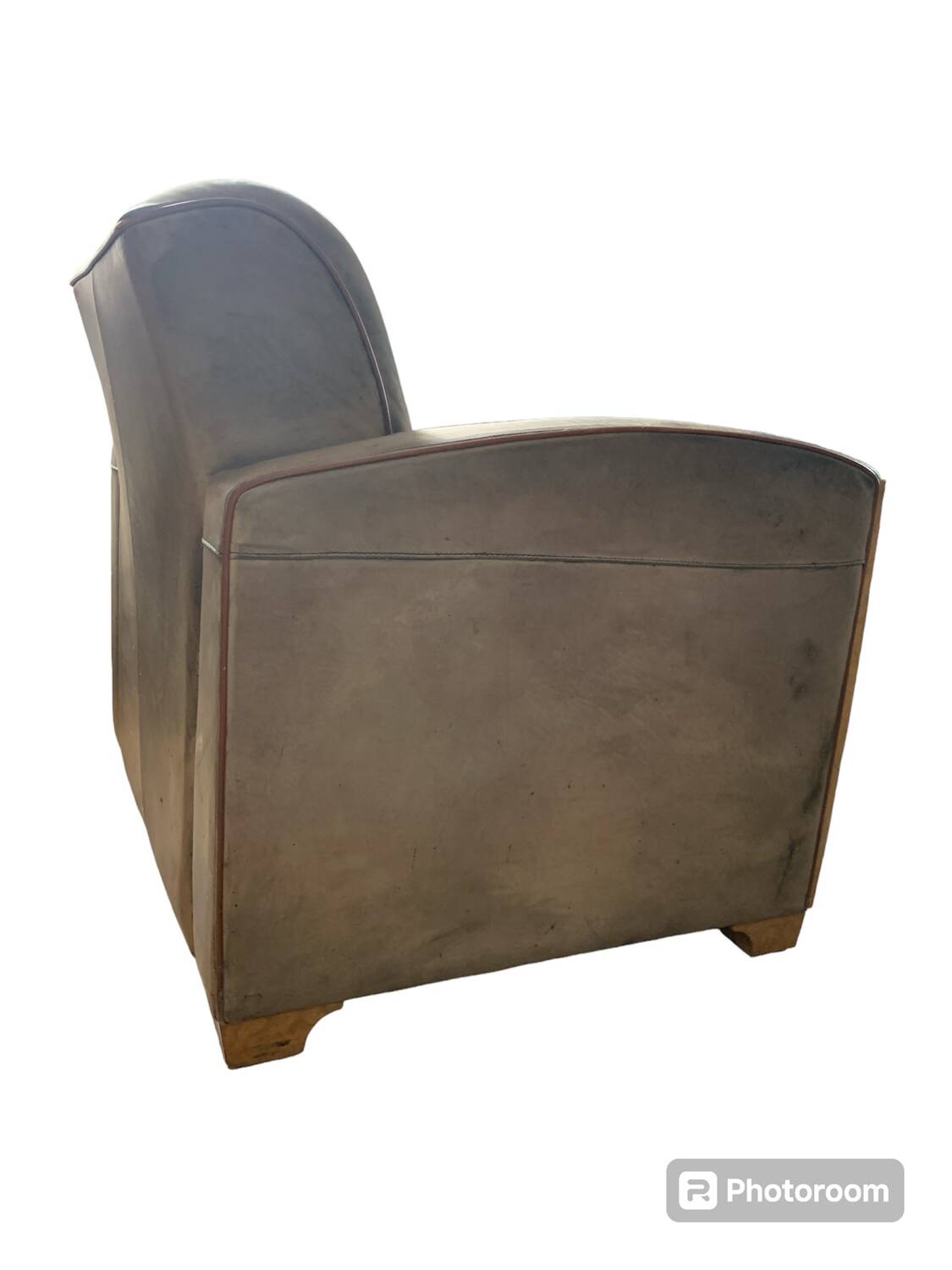 Massot leather club chair