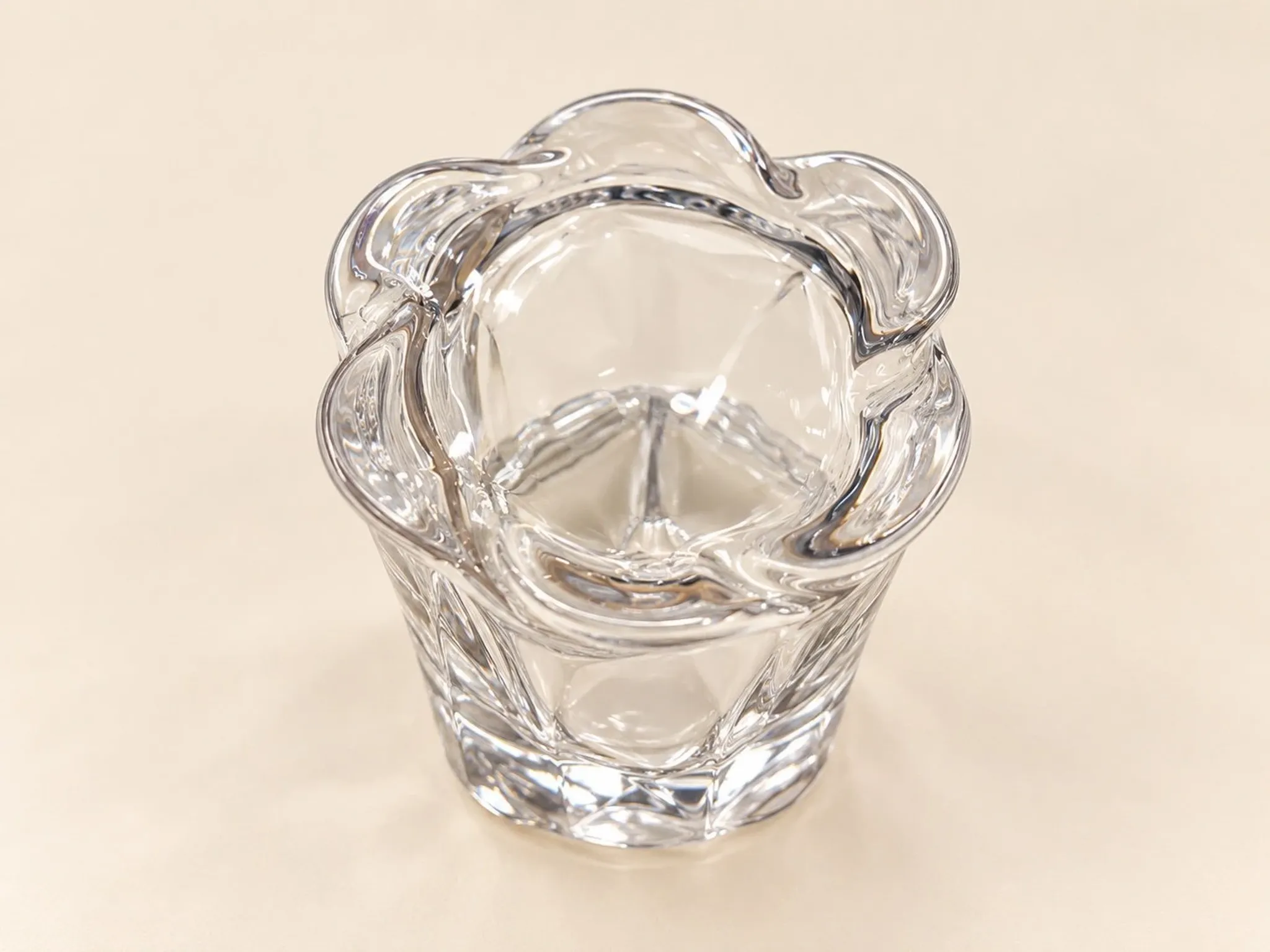 8 Cut Crystal Porto Glasses Daum - Art Nouveau 1900s