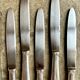 6 Art Deco knives in silver metal