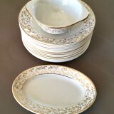 Porcelain plate service x 10 people