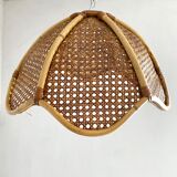 Rattan lampshade and canning to hang