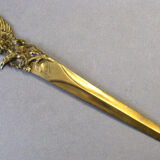 Ancien coupe papier en bronze tête d'aigle