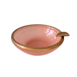 Old vintage pink opaline ashtray