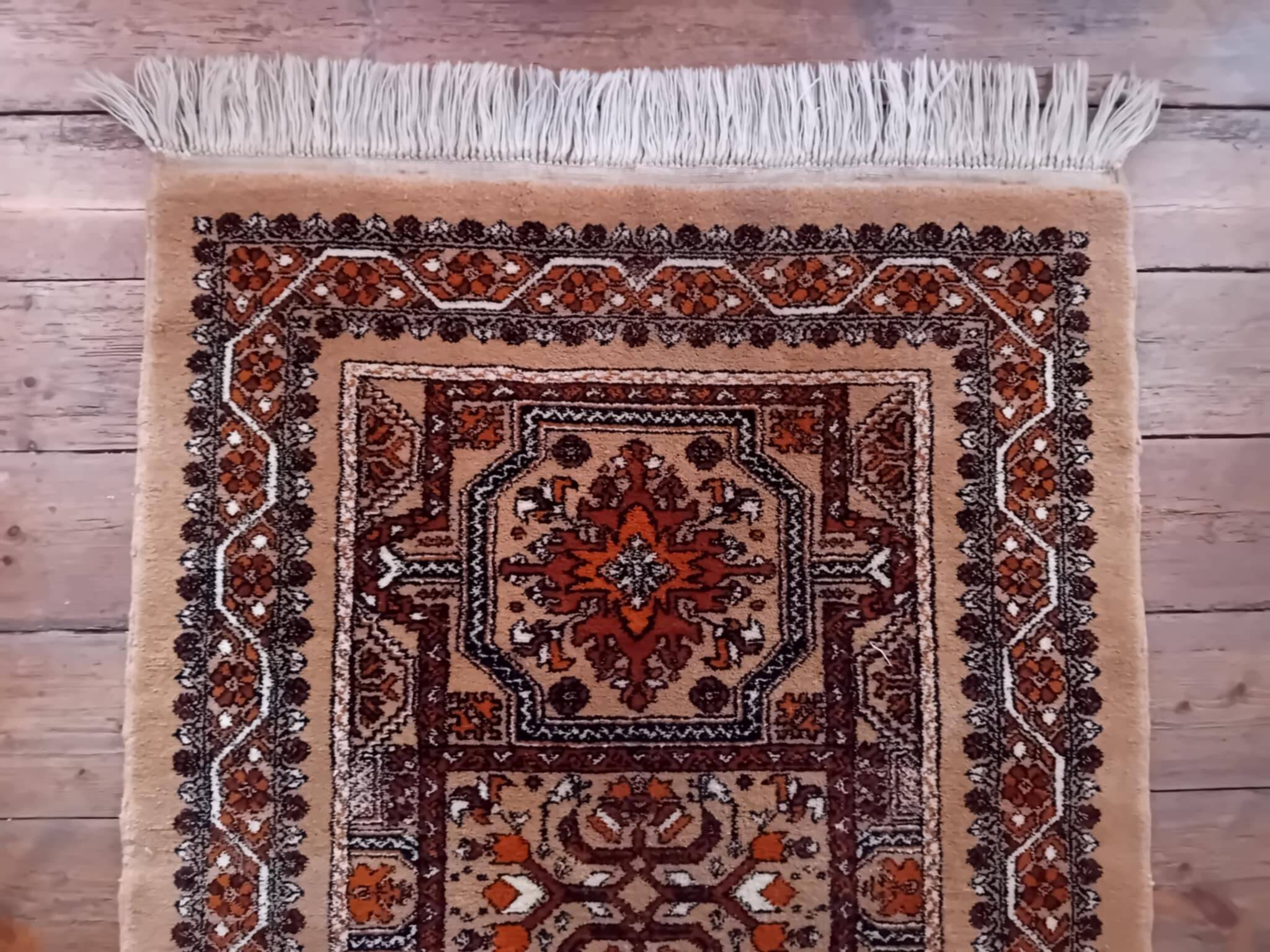 Antique handmade Berber Rabat rug