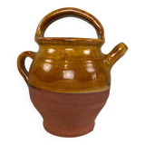 Chevrette, pichet en terre cuite ocre
