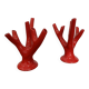 Set of two vintage “Alberello” coral vases