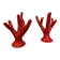 Set of two vintage “Alberello” coral vases