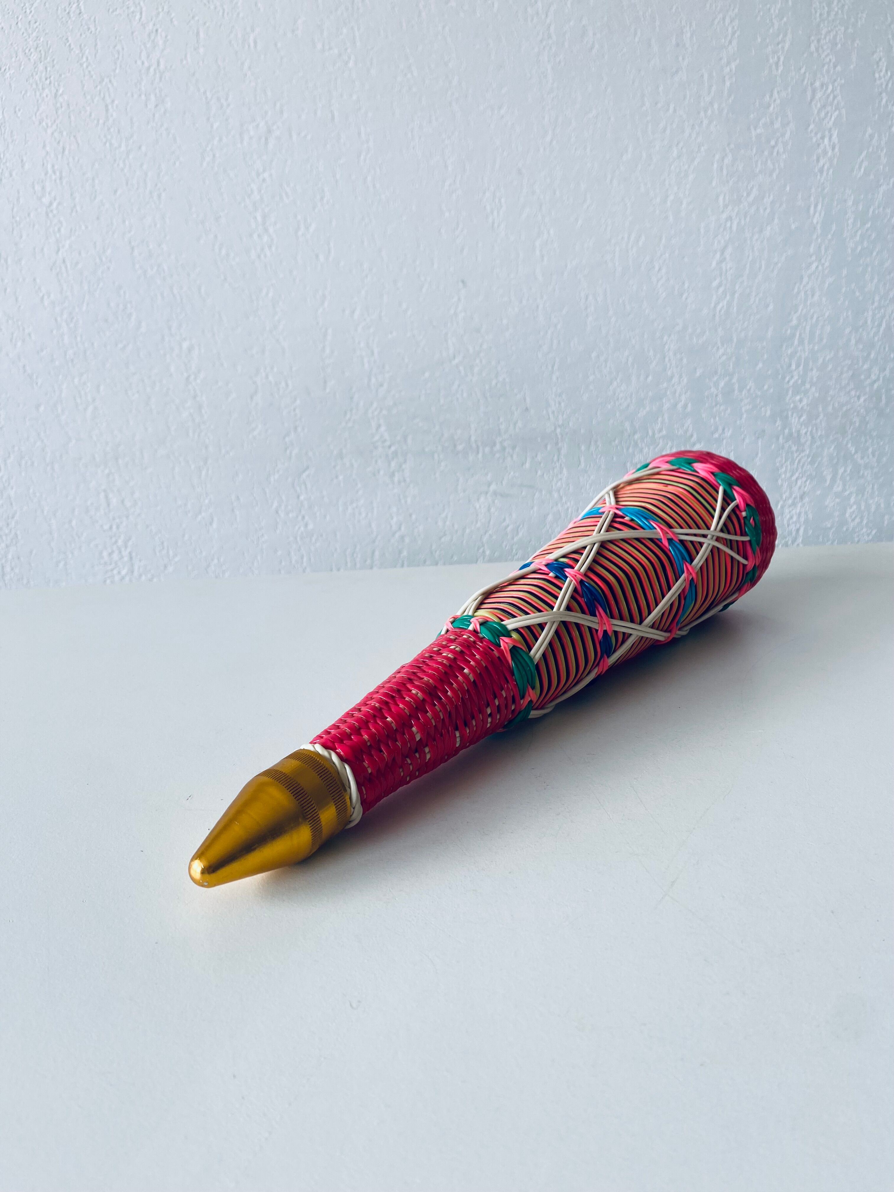 Vintage scoubidou decanter