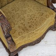 Fauteuil danois en laine et chêne massif, années 1960