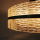 Large '60s Ice Glass Pendant Lamp