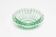 Green crystal glass bowl ashtray, mid-century, Italy, 1970s.