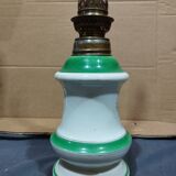 set of three old kerosene lamps