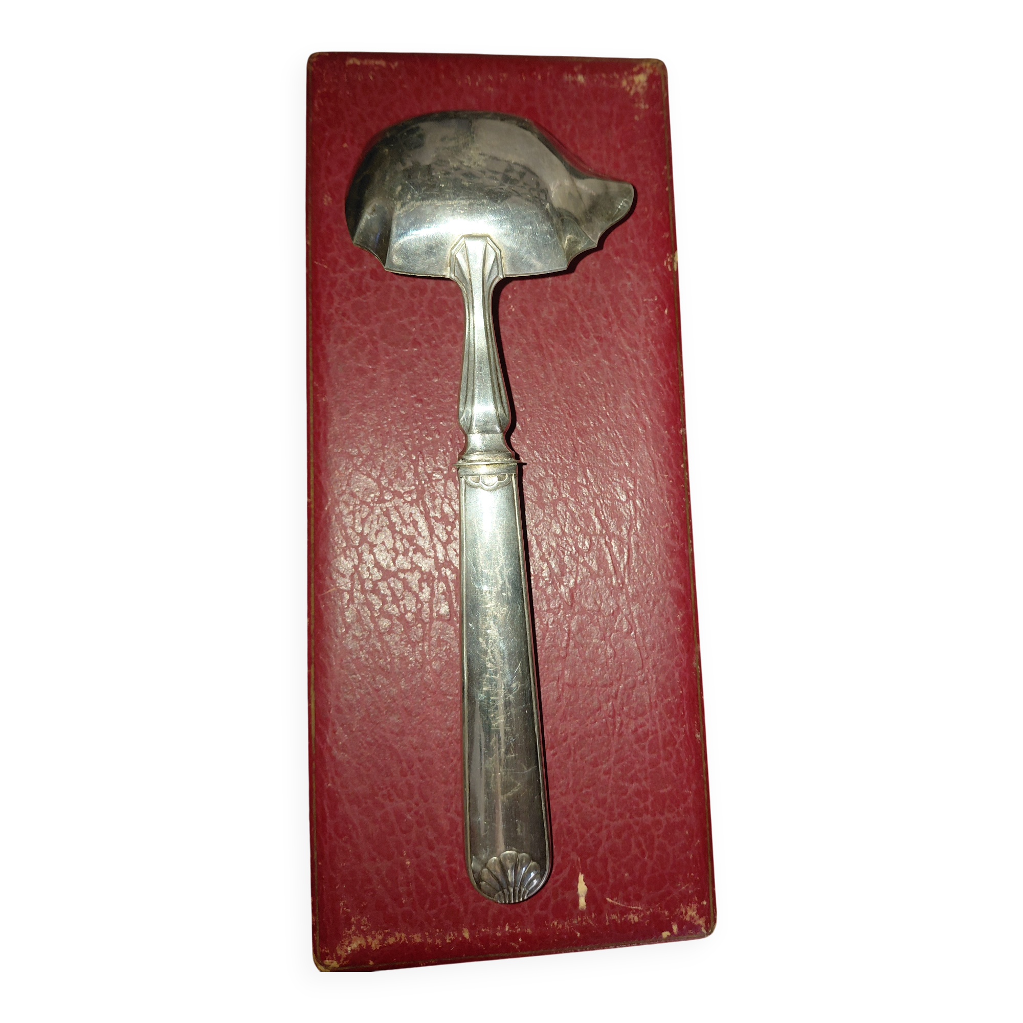Silver-plated cream ladle