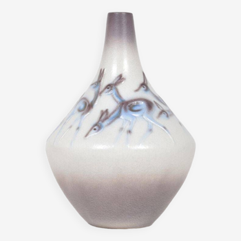 Vintage vase with deer motif from Goebel, 1970s