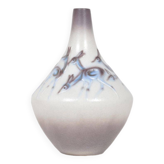 Vintage vase with deer motif from Goebel, 1970s