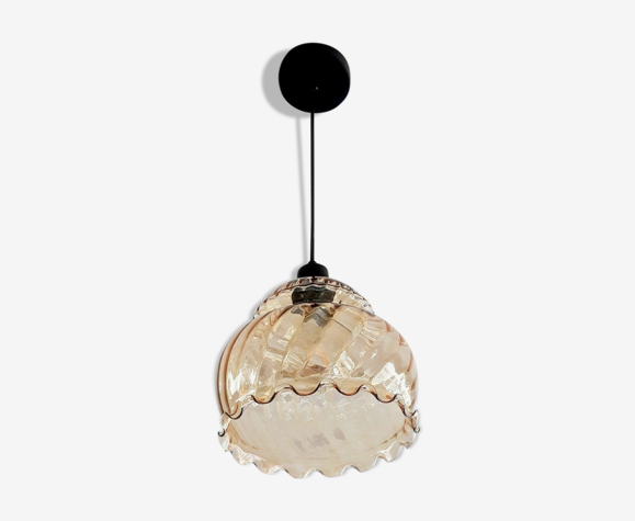 Vintage amber pendant lamp