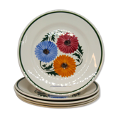 Lot of 5 dessert plates Chalons Sarreguemines