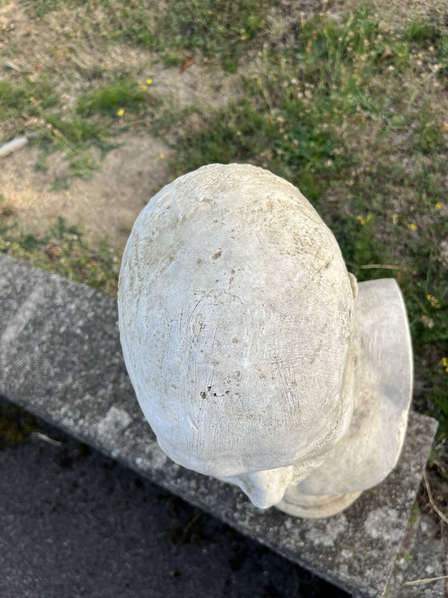 Buste ancien en plâtre, début XXeme