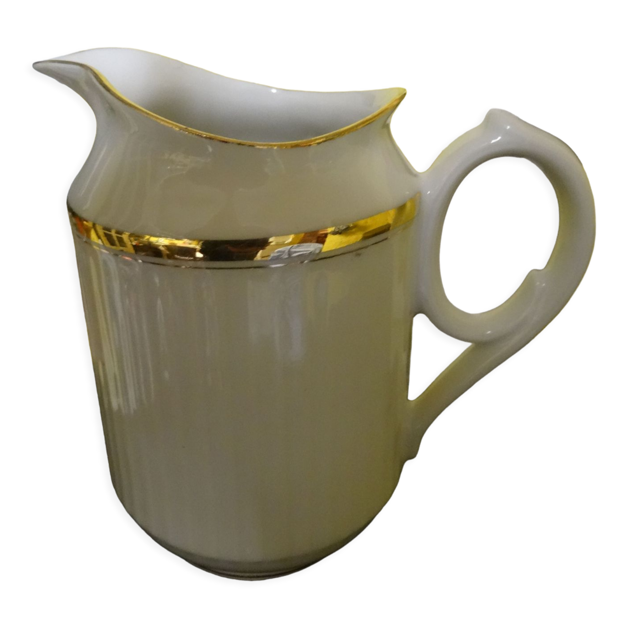 Bernardaud Limoges jug gilded with fine gold