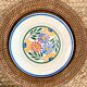 Josetti earthenware service with colorful flowers 1930