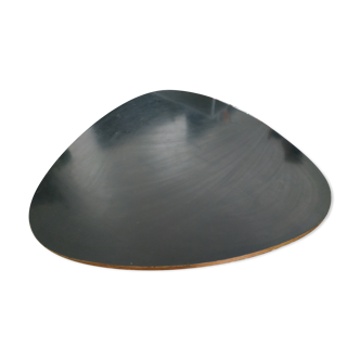 Table basse tripode 1950 en formica et chêne