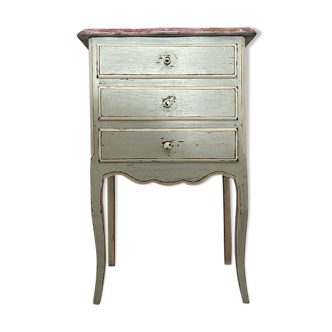 Meuble d'Apparat Style Louis XV Provençal En Bois Laqué