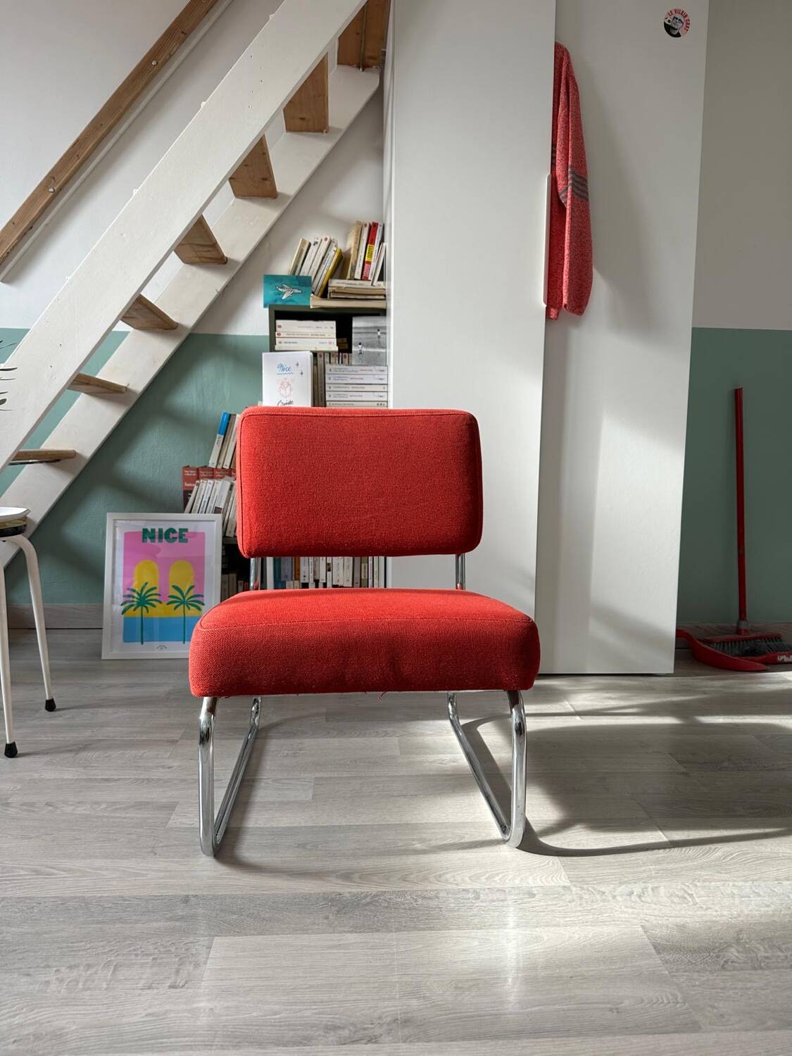 Vintage red armchair