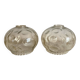 Vintage molded glass lampshade, molded glass globes