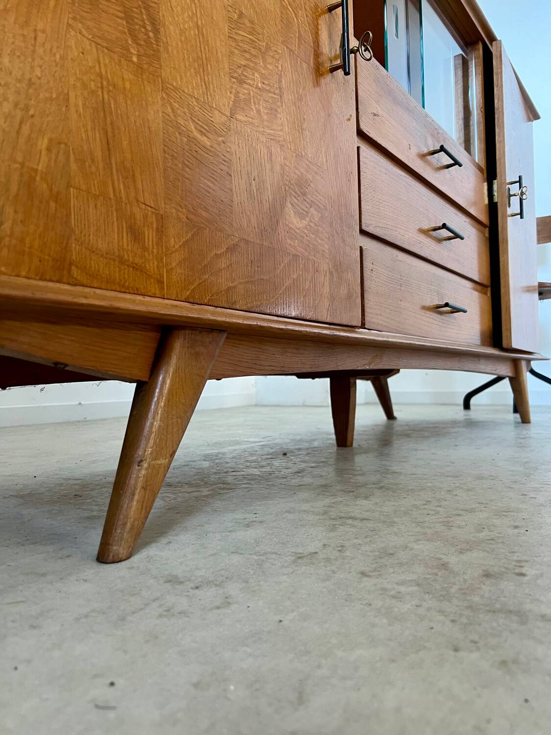 Old oak sideboard from the 50s, reconstruction period