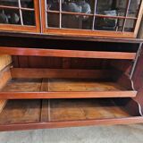 English mahogany bookcase with drawers