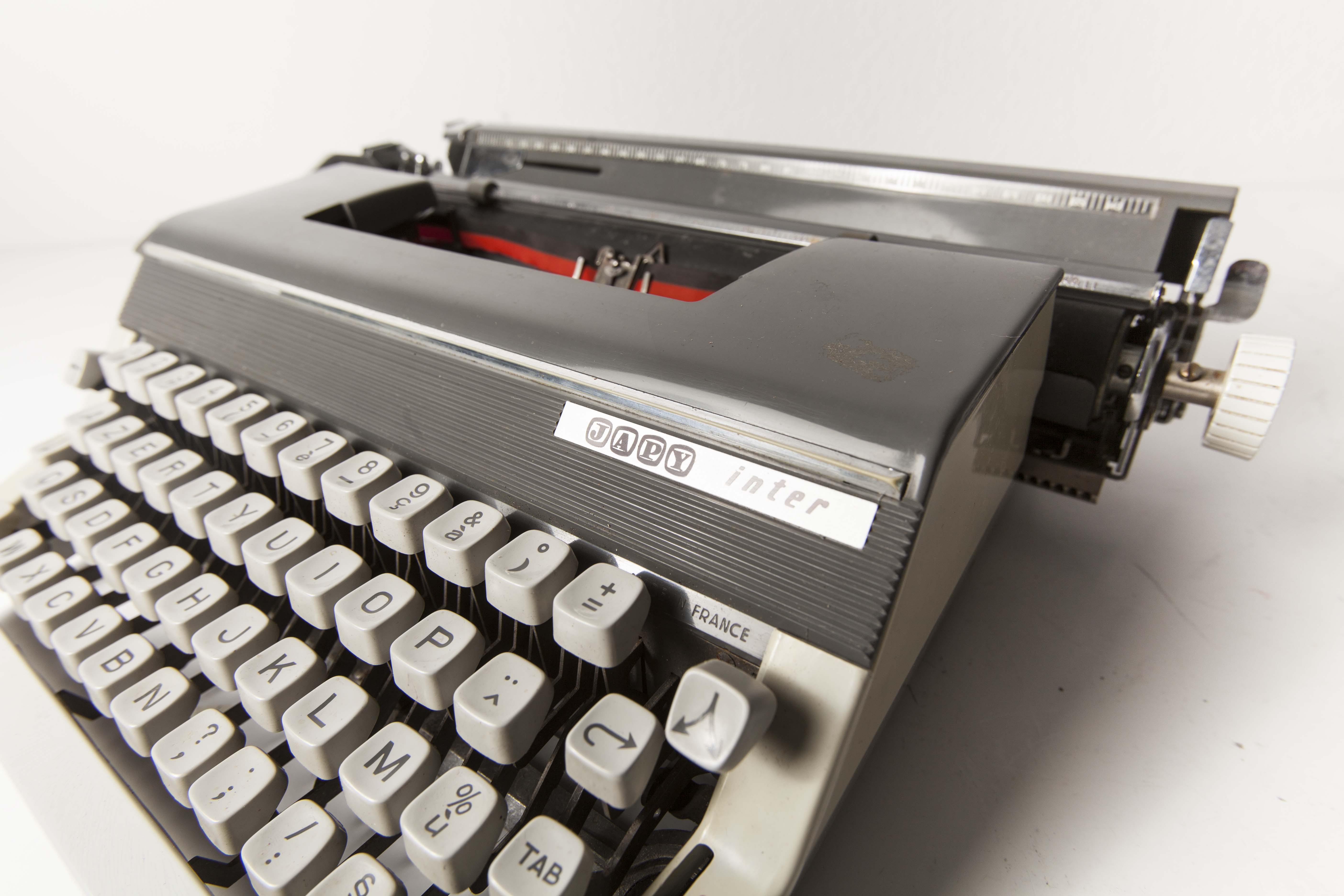 Typewriter Japy Inter with suitcase