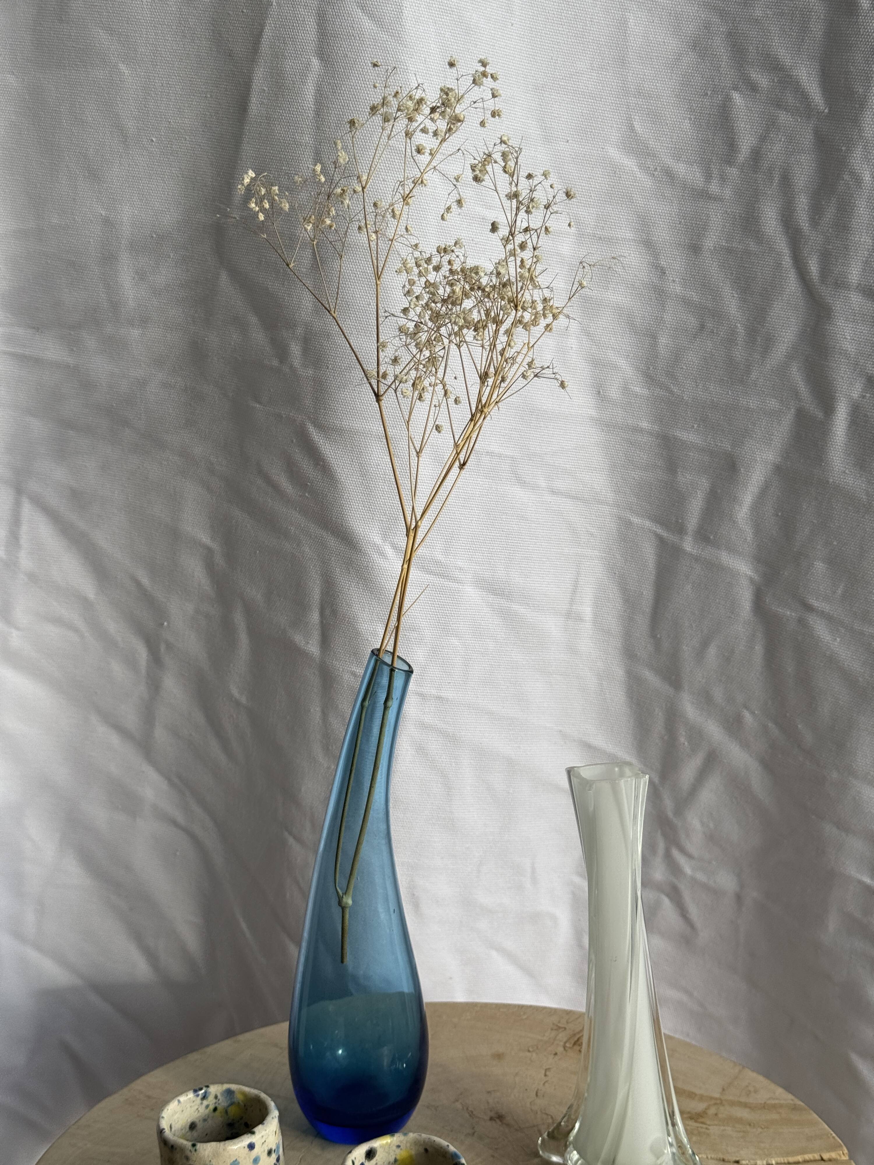 Blue soliflore vase H25 D7