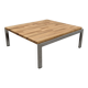 Coffee table or side table in solid oak, France around 1970.