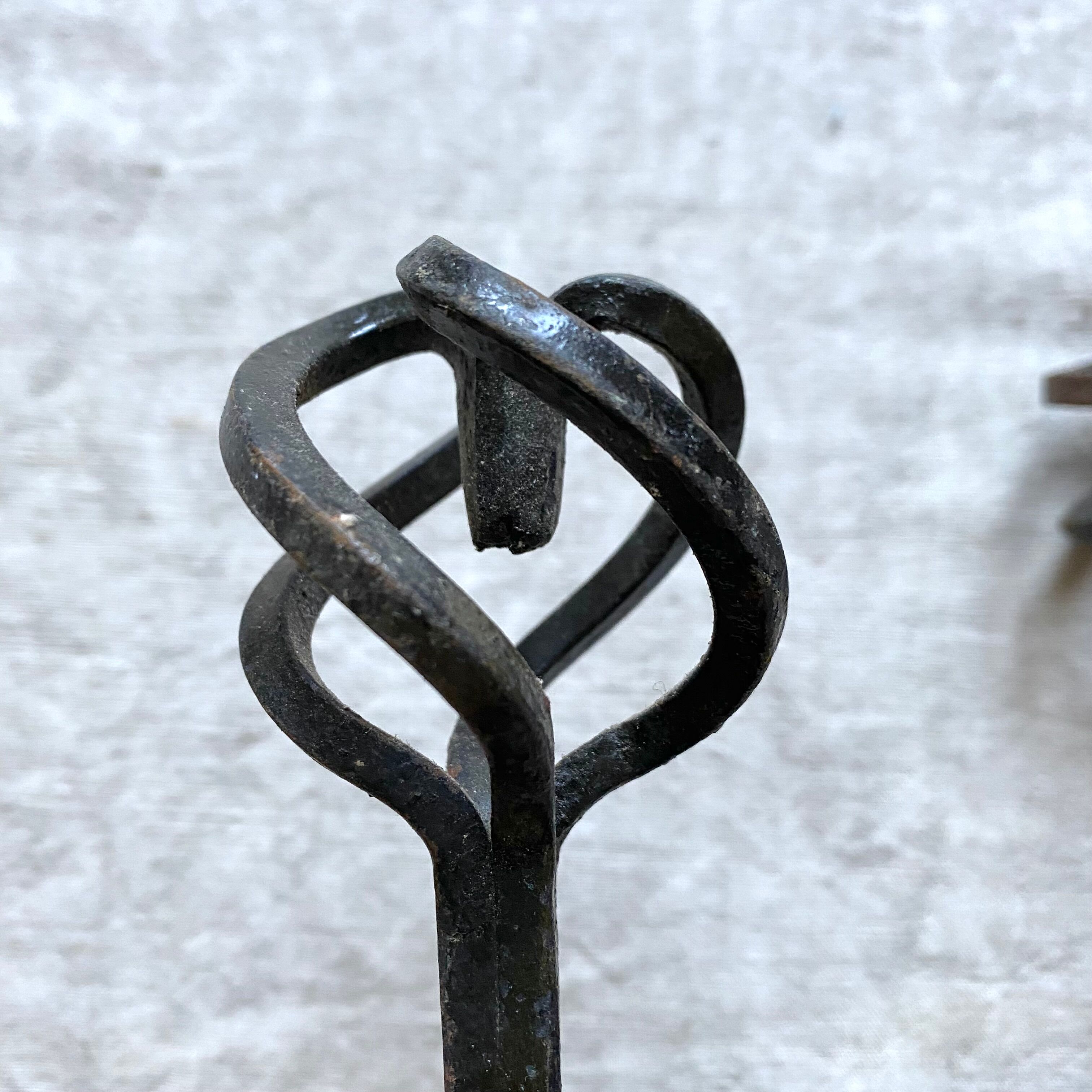 Wrought iron wall hooks