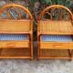 Paire de chevets en rotin 1960
