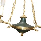 Lustre 3 branches empire en bronze
