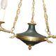 3-branched empire chandelier in bronze