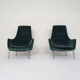 Karl Ekselius for Pastoe FM31 velvet lounge chairs, The Netherlands 1959